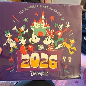 Disney, Disneyland 2026 wall calendar. NWT Mickey Minnie